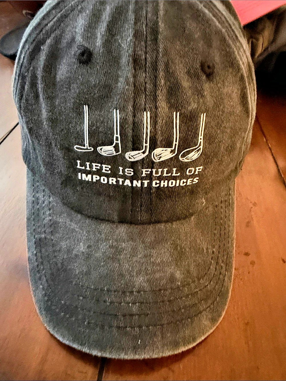 Golf Graphic Gray Hat